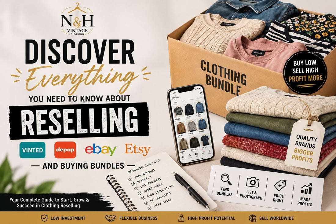 Wholesale Vintage Clothing UK: The Ultimate Guide for Vinted, Depop & eBay Resellers