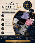Grade A+ Mixed Clothing 5kg Bag | Men's & Women's Wholesale Clothes