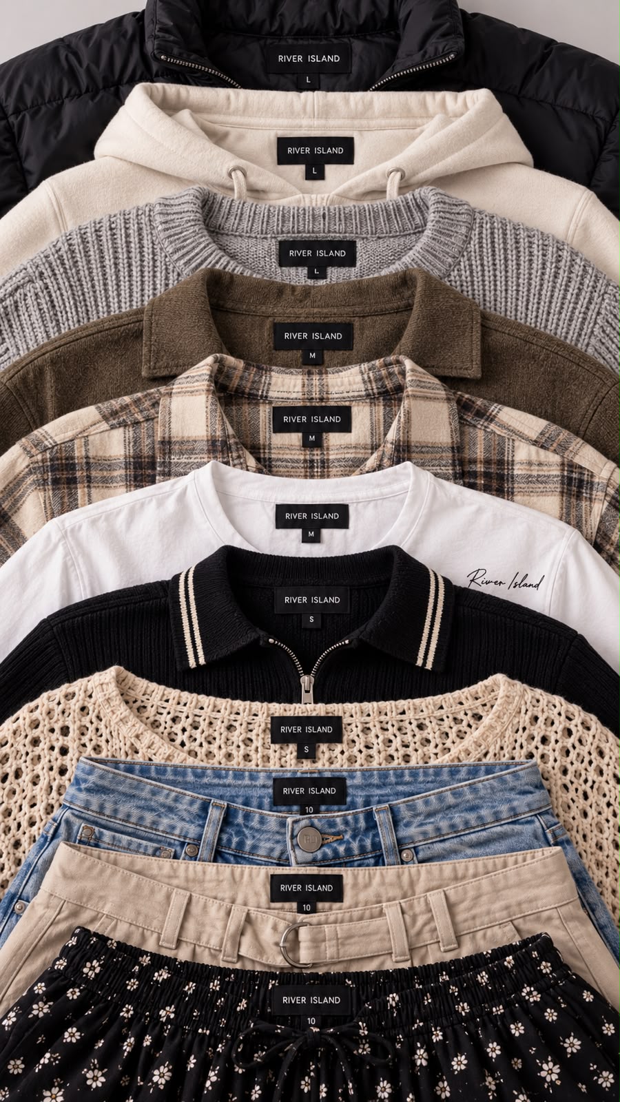 River Island Grade A+ 5kg Bundle | Men's & Women's Wholesale Clothing – £45